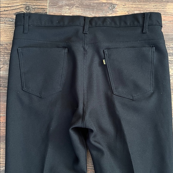 Vintage Levi's Sta-Prest Dacron Polyester Black Pants Men’s Size 38 x 29 - Picture 6 of 7